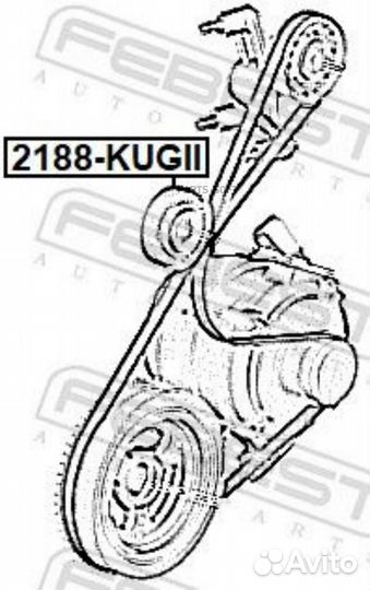 Febest 2188-kugii Ролик натяжителя обводной febest 2188-kugii