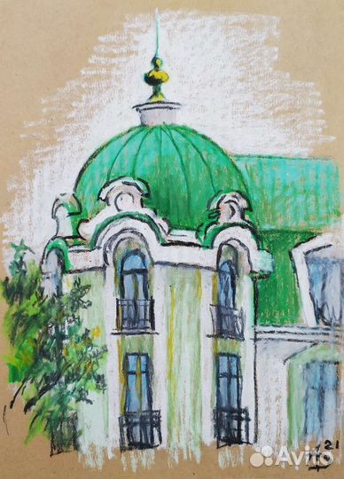 Картина Рисунки разные пейзаж лиса для детской