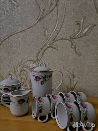 Кофейный сервиз Henneberg Porzellan 1777 GDR