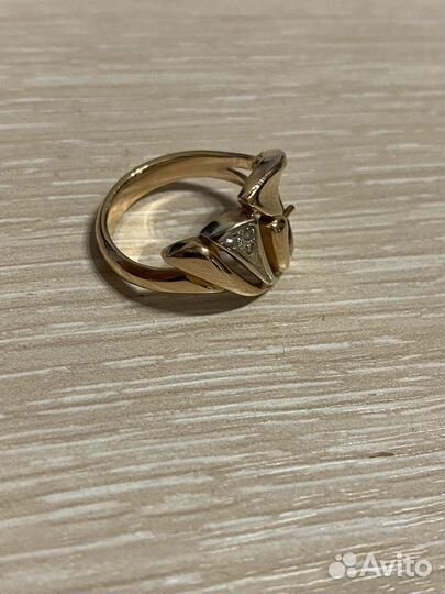 Кольцо Золотое с брилиантами 585