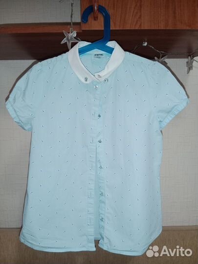 Нарядная школьная блузка для девочки 9, 10 лет