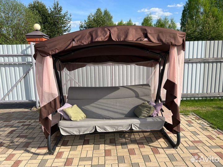 Тент для садовых качелей