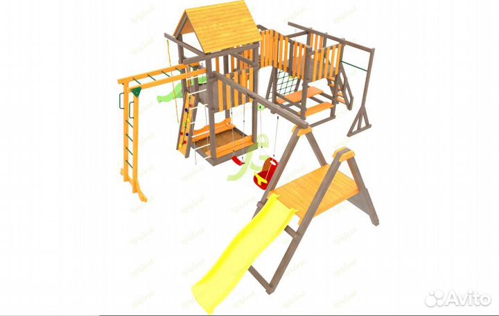 Детская площадка для дачи Панда Фани Мостик 2