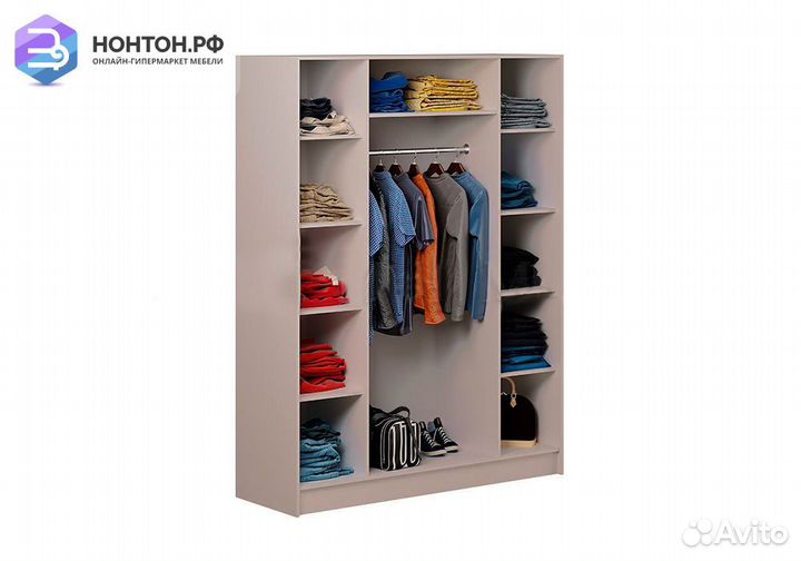 Шкаф 4-х створчатый Александрина ясень шимо