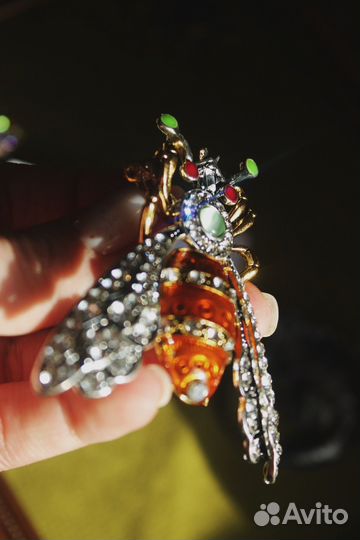 Брошь Насекомое винтаж