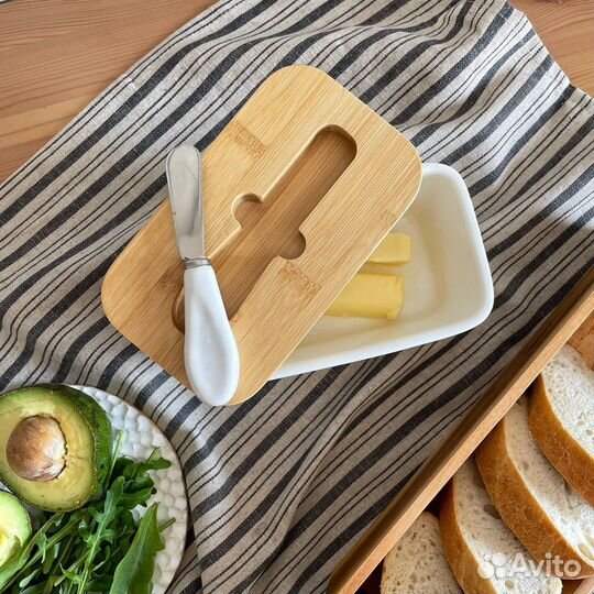 Масленка керамическая в стиле Zara Home