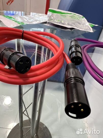 Кабель микрофонный XLR (m) - XLR (F) 2-1 м