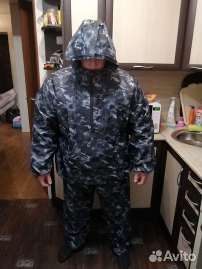 Костюм ветрозащитный для рыбалки зимней