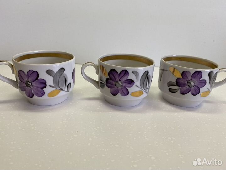 Чайная пара,чашки,блюдца СССР