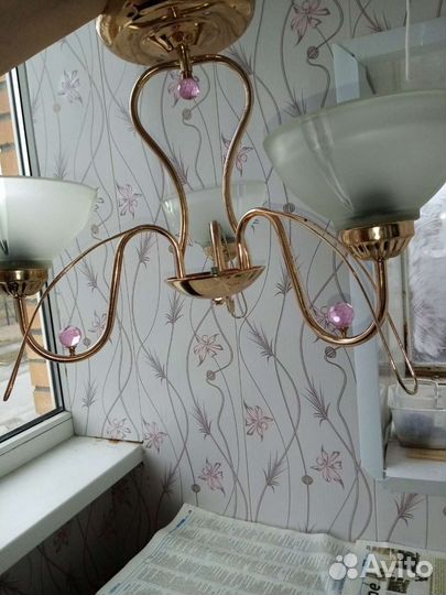 Люстра потолочная бу