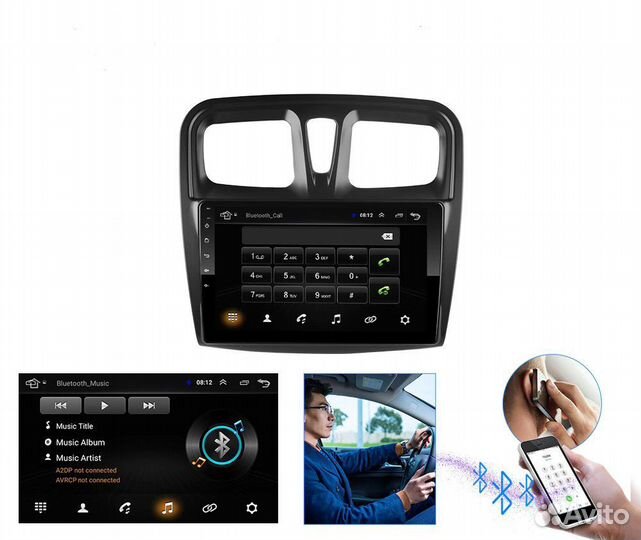 Renault Logan android магнитола новая