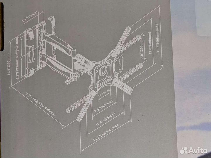 Кронштейн для телевизора 32-55 дюймов