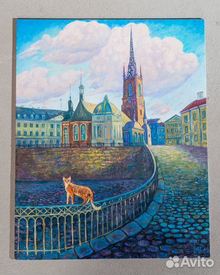 Картина городской пейзаж Стокгольм