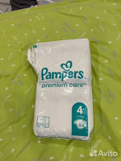 Подгузники pampers premium care 4