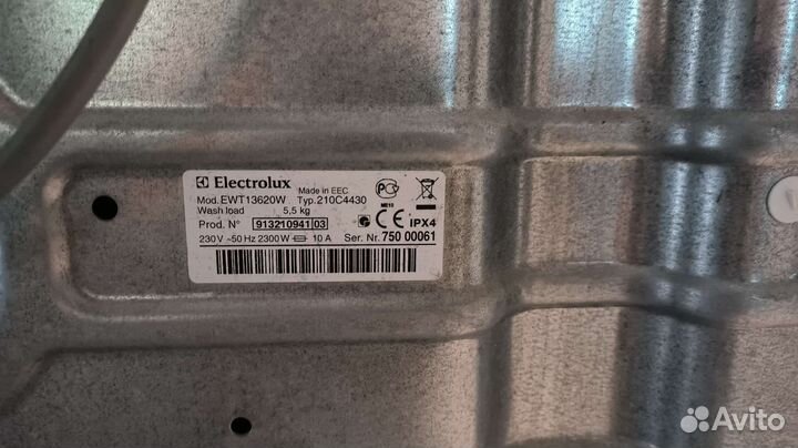 Electrolux inspire ewt 1362w стиральная машина