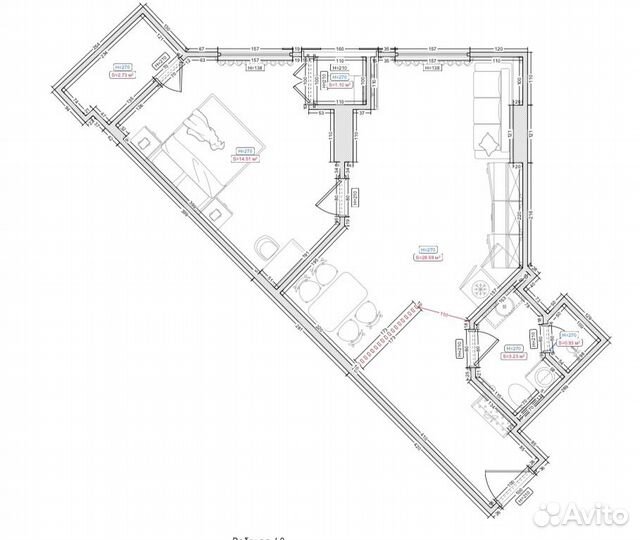 Экспресс планировка квартиры с расстановкой мебели