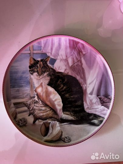 Статуэтка копилка тарелка котики