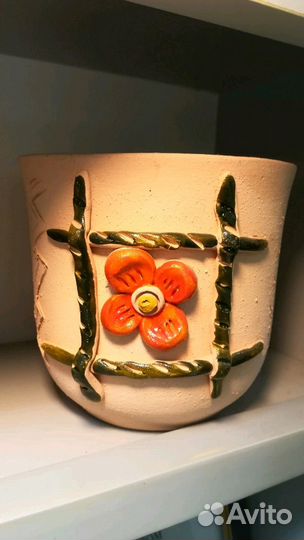 Кашпо глиняное керамика
