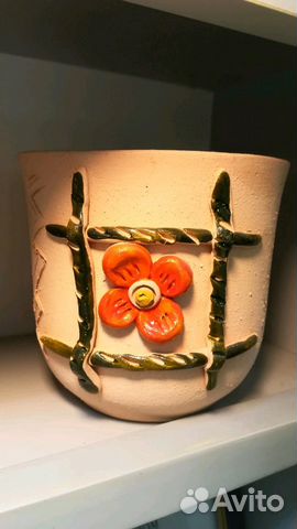 Кашпо глиняное керамика