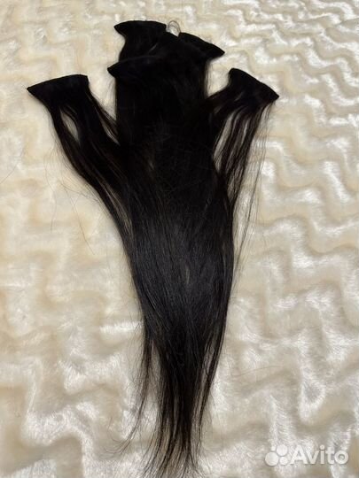 Волосы на заколках