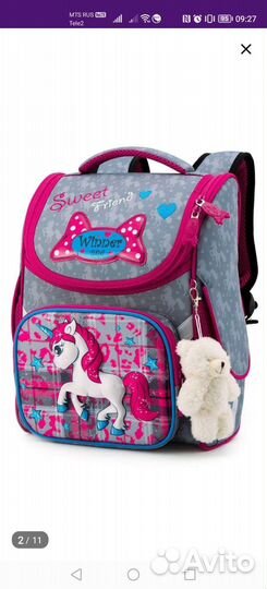 Школьный ранец для девочки в хорошем состоянии