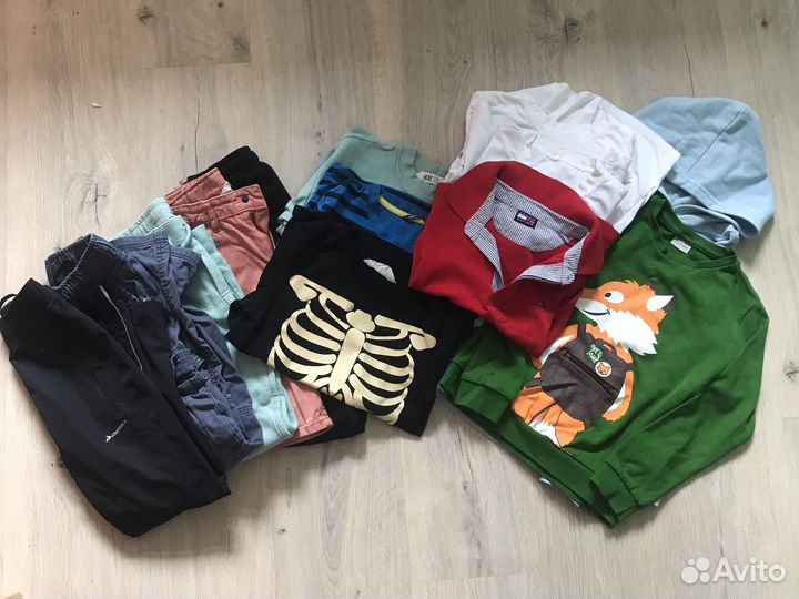 Вещи пакетом на мальчика 122 128