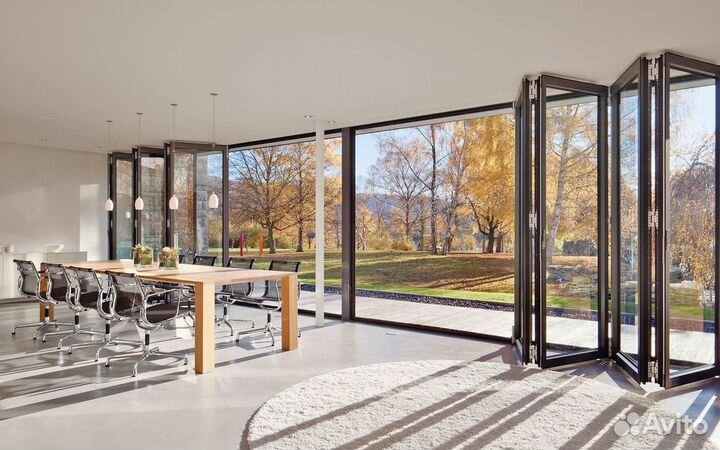 Окна панорамные окна алютех