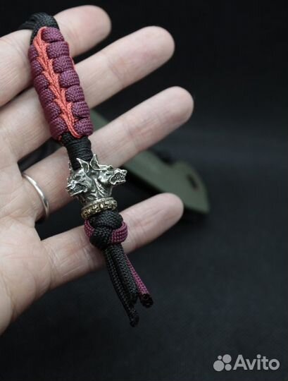 Темляк для ножа с бусиной 