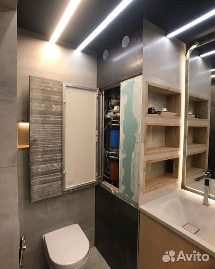 Установка монтаж люков скрытых сантехнических