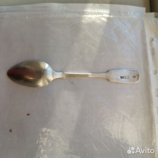 Серебряная чайная ложка 84 проба
