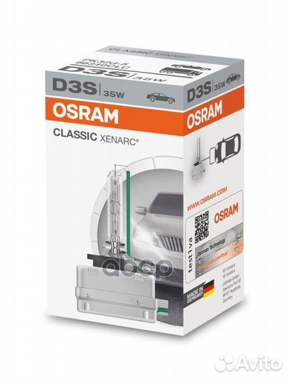 Лампа xenon D3S Classic 66340CLC Osram