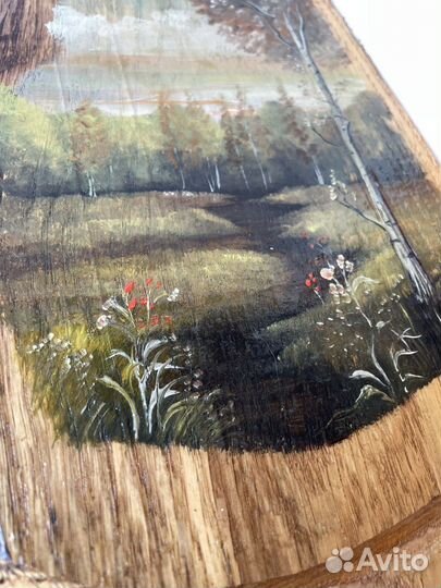 Картина маслом на дереве