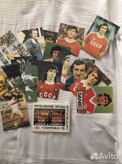 Набор открыток футболистов Спартака первый выпуск