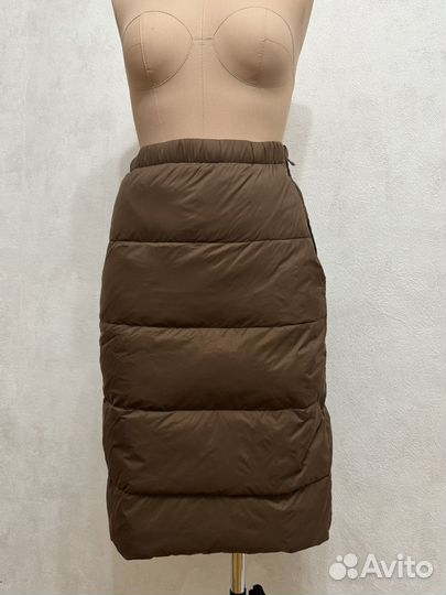 Юбка baon пух перо S коричневая