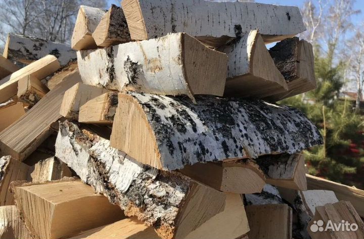 Дрова березовые колотые сухие