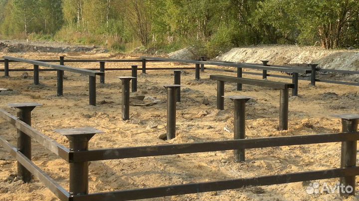 Монтаж винтовых свай