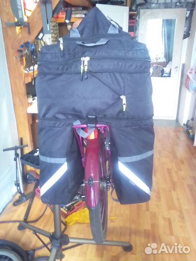 Сумка штаны на багажник велосипеда туристическая