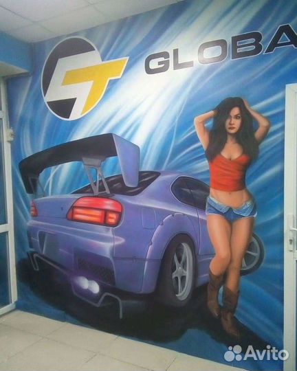 Роспись стен, граффити, брендирование пространств