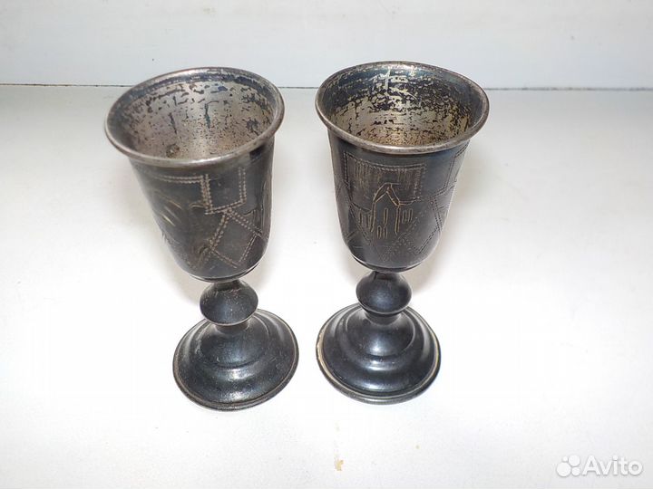 Бокалы для Кидуша.Серебро 1899-1908 гг.Заходер И Е