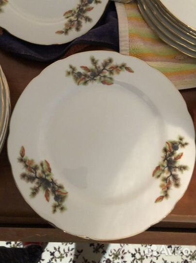 Тарелки Япония (еловые шишки)