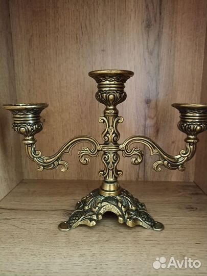 Подсвечник канделябр на 3 свечи Италия