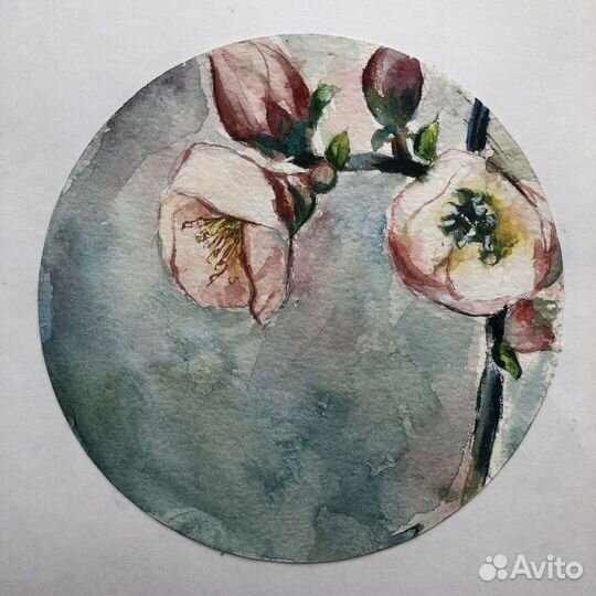 Акварель миниатюра