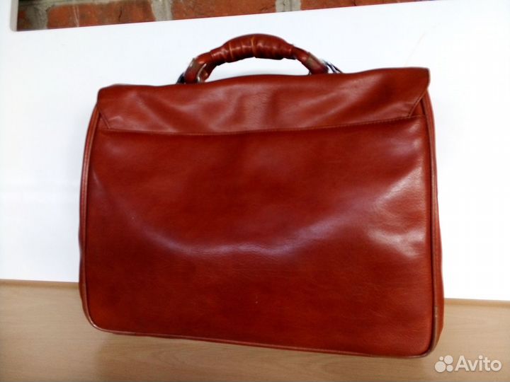 Кожаный мужской портфель