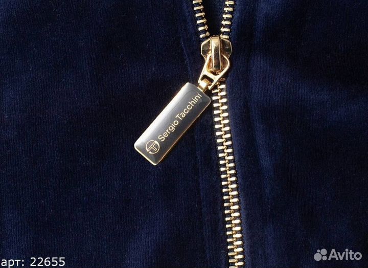 Олимпийка Sergio Tacchini темно синего цвета