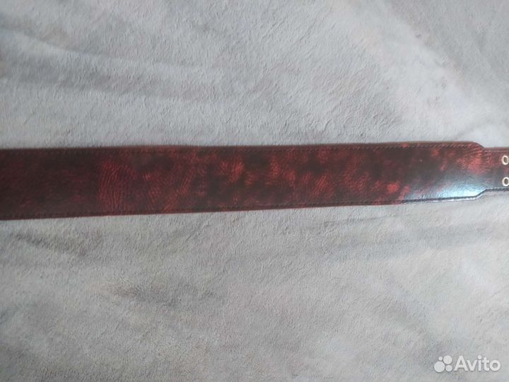 Гитарный Ремень из натуральной кожи