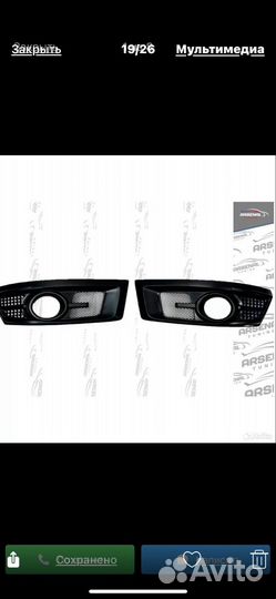 Mitsubishi lancer 10 в бампер передний заглушки