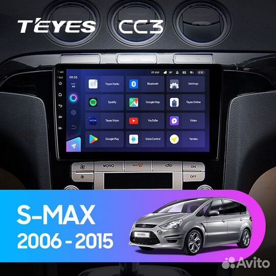 Магнитола Teyes CC3 4/64 Ford S-Max