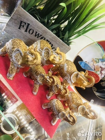 Слоны семья 7 штук