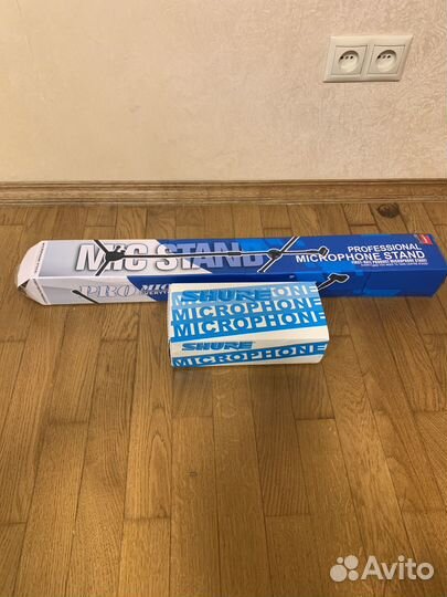 Ретро микрофон Shure 55sh series 2 со стойкой