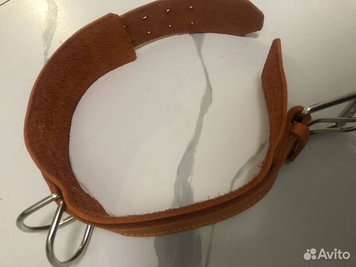 Кожаный ошейник для больших собак